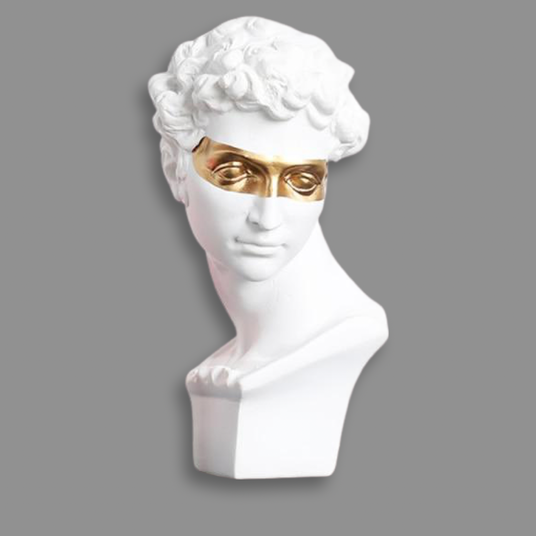 David Apollo Ancient Modern Home Sculpture & Statue, God of Greece, From Black Rose Store London