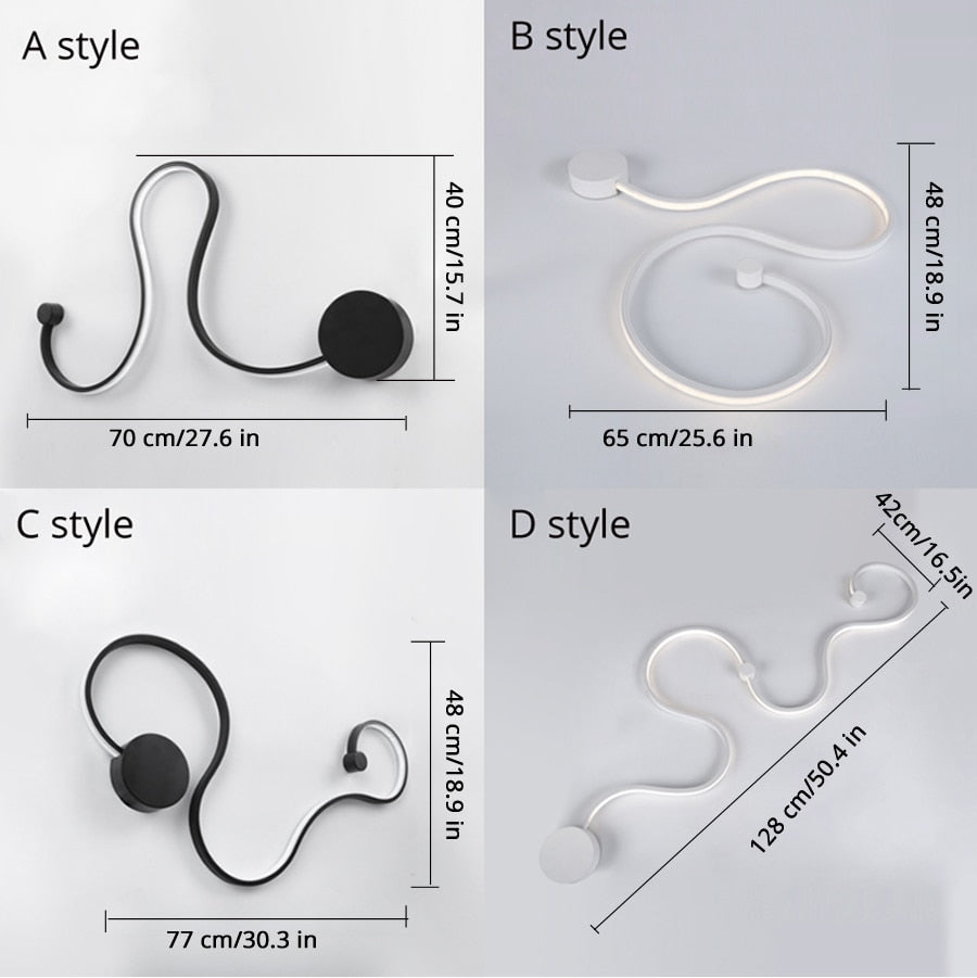 Snake LED Wall Light