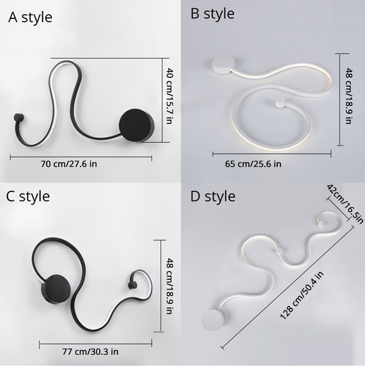 Snake LED Wall Light
