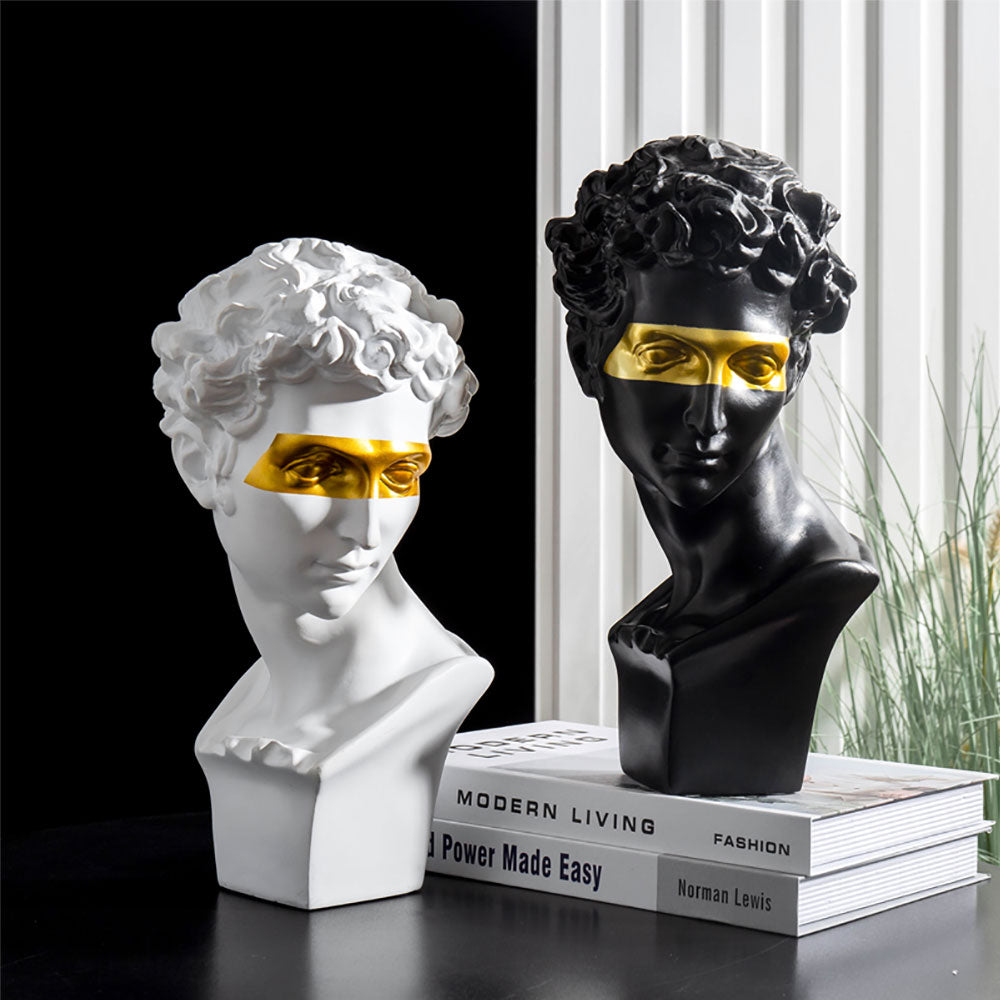 David Apollo Ancient Modern Home Sculpture & Statue, God of Greece, From Black Rose Store London