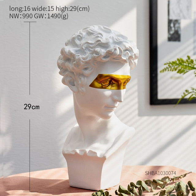 David Apollo Ancient Modern Home Statue, From Black Rose Store London