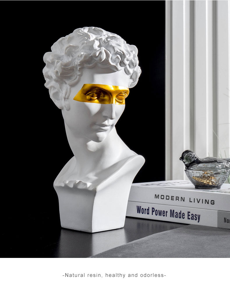 David Apollo Ancient Modern Home Statue, God of Greece, From Black Rose Store London