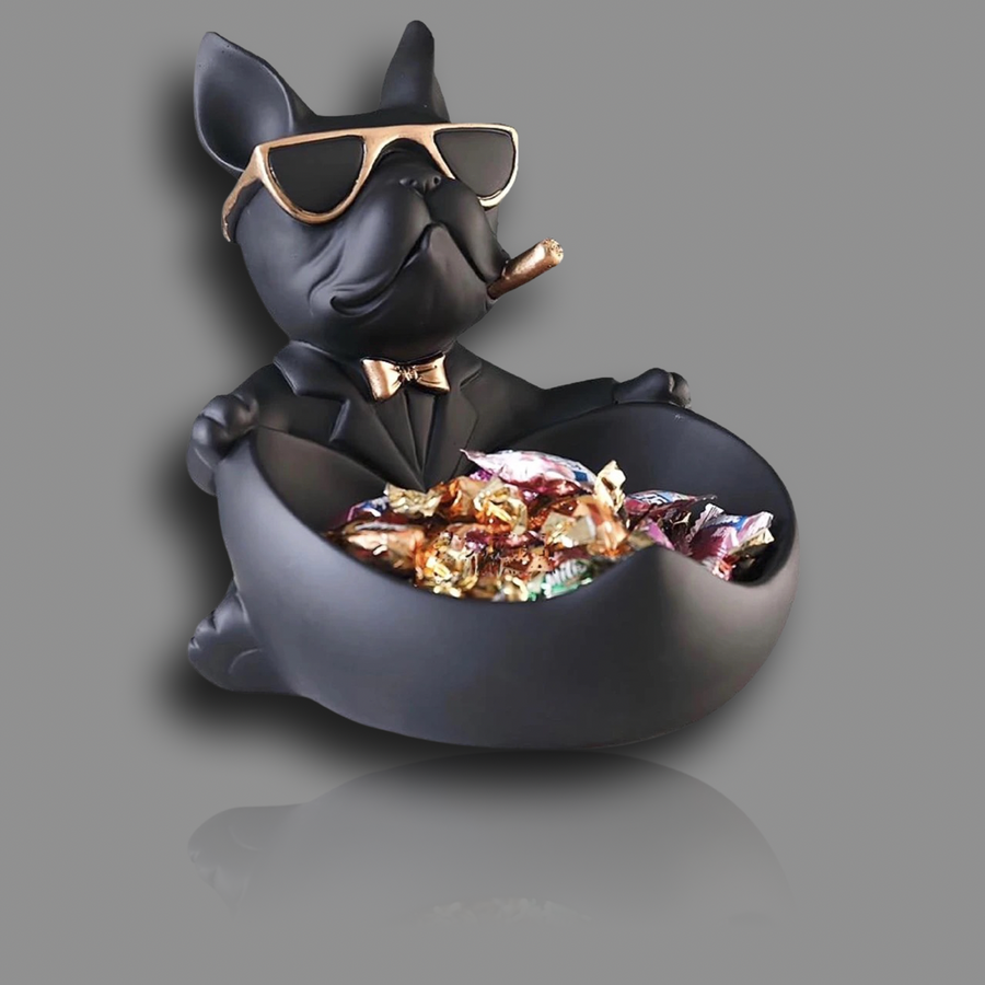 The Titen Home Sculpture and Statue, Bulldog shape,, from Black Rose Store, for the best Home Interior Modern Design !