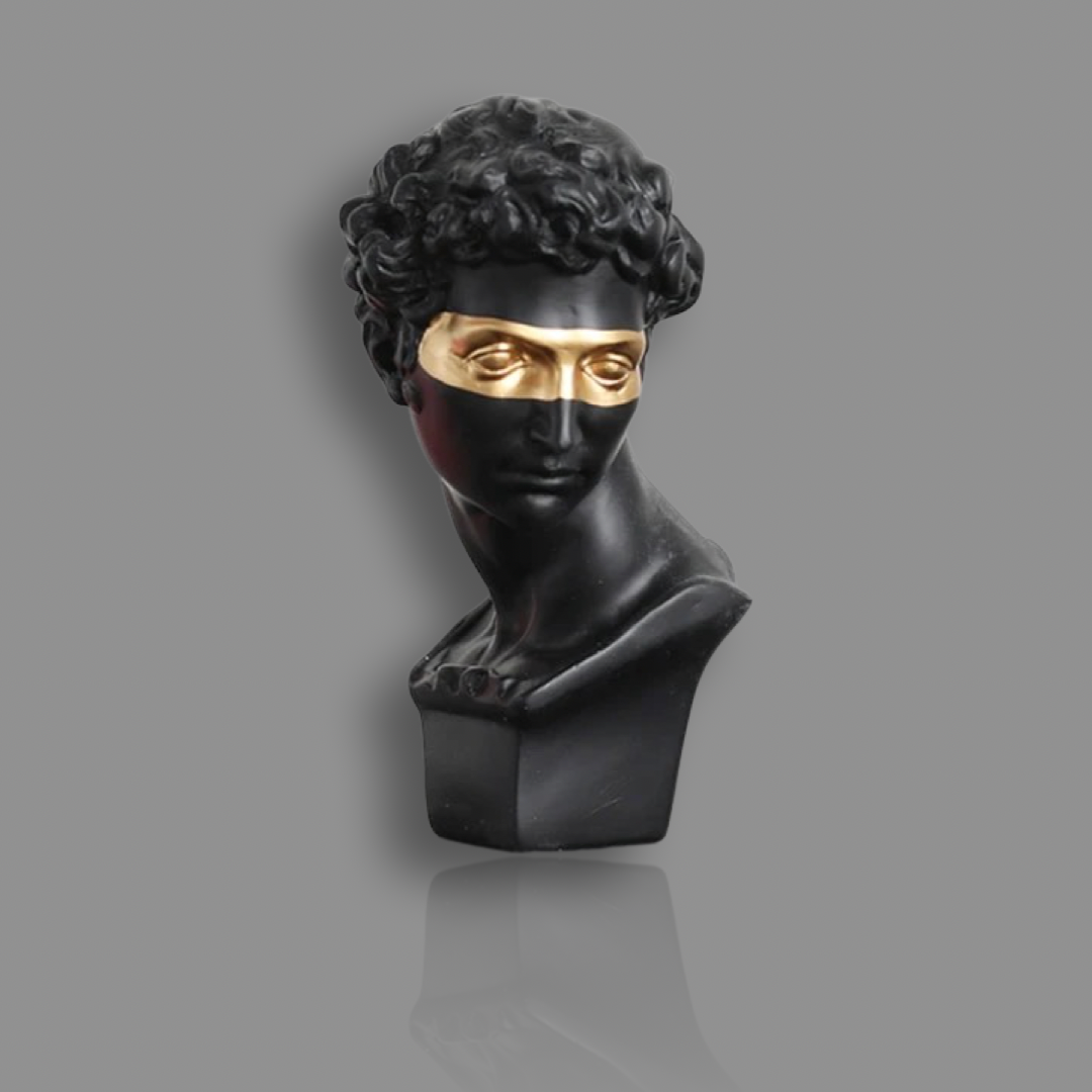 David Apollo Ancient Modern Home Sculpture & Statue, God of Greece, From Black Rose Store London