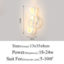 Load image into Gallery viewer, Instrumental wall lamp
