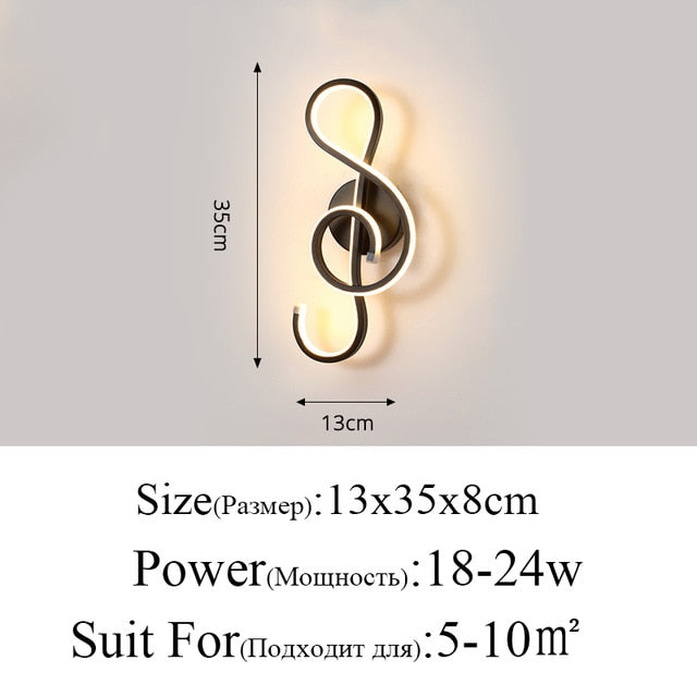 Instrumental wall lamp