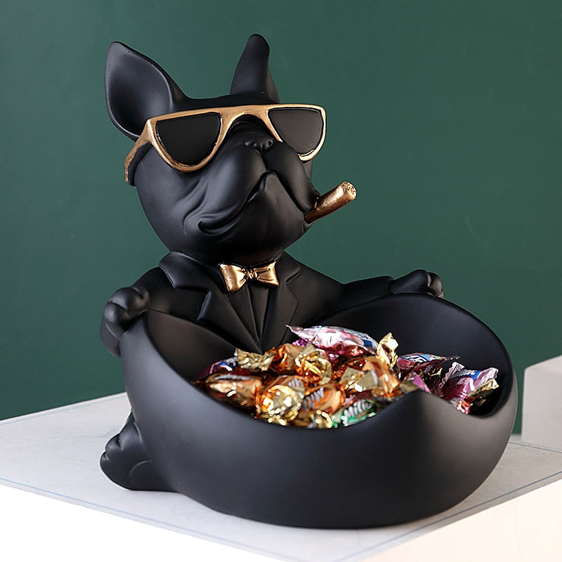 The Titen Home Sculpture and Statue, Bulldog shape,, from Black Rose Store, for the best Home Interior Modern Design !