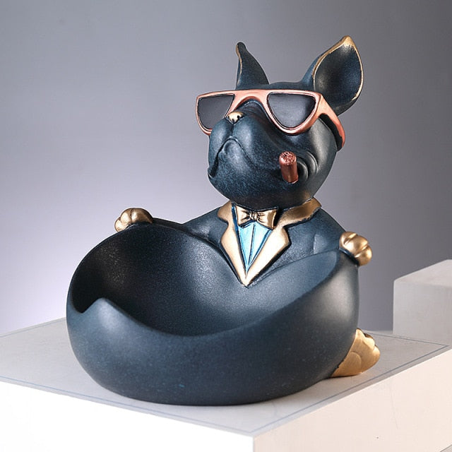 The Titen Home Sculpture and Statue, Bulldog shape,, from Black Rose Store, for the best Home Interior Modern Design !