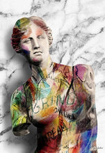 Load image into Gallery viewer, Statue of David Graffiti Art Canvas Painting David Head Sculpture Posters and Prints Street Wall Art Pictures for Room Decor
